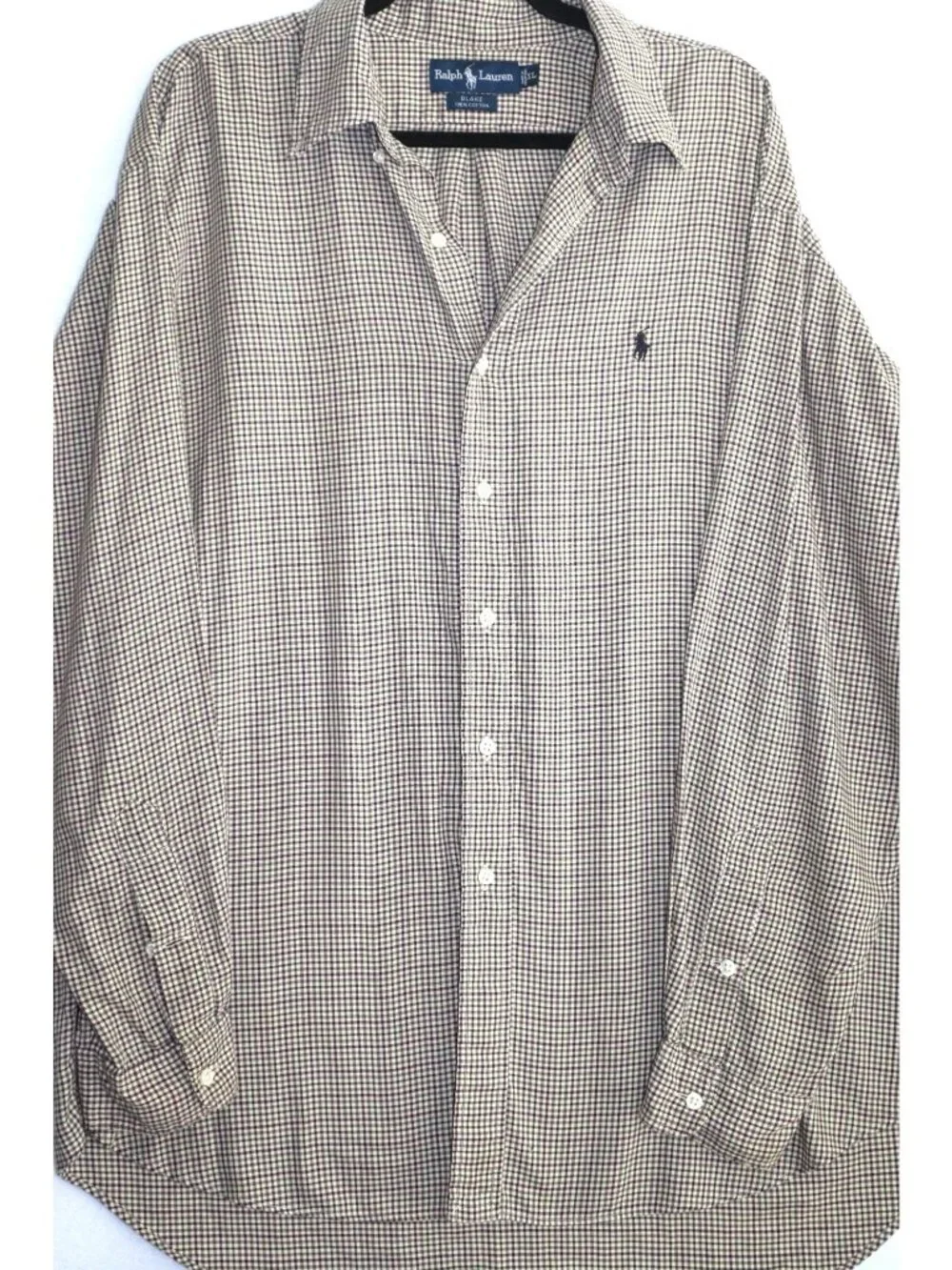 Polo Ralph Lauren Blake Plaid Gingham Check Shirt XL Long Sleeve Old Money